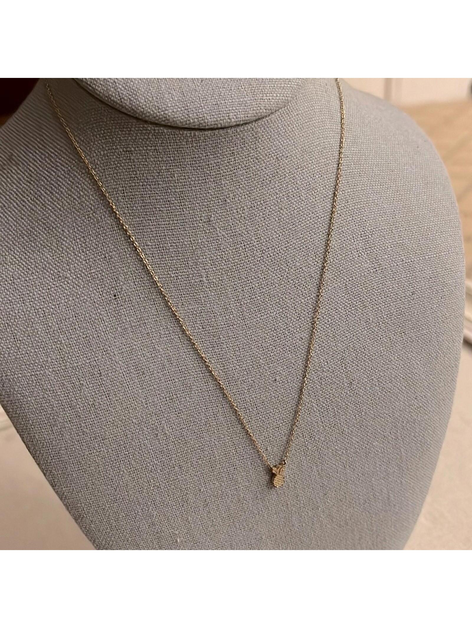 Gold Finished Pineapple Necklace Gold Finished Pineapple Necklace